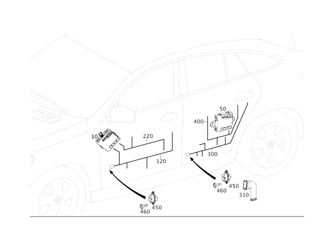 2925407300 - : Electrical Wiring Harness for Mercedes-Benz Image