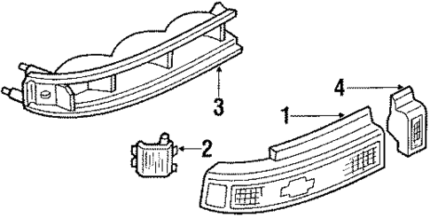 Tail Lamps for 1993 Chevrolet Corsica #0