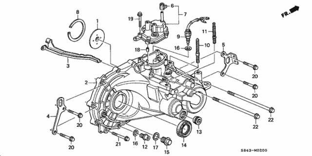 MT Transmission Housing for 2002 Honda Accord #0