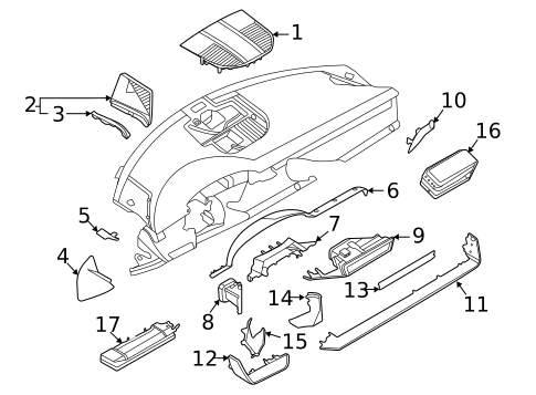 Instrument Panel Components for 2023 Porsche 911 #0