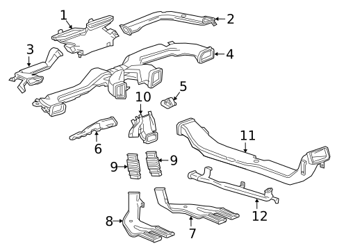 Ducts for 2017 Buick LaCrosse #0