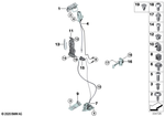 51227266739 - Vehicle Trim: Lock Striker, Rear Upper Left for BMW Image