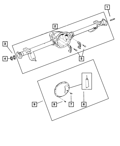 Differential and Housing for 2002 Jeep Liberty #3