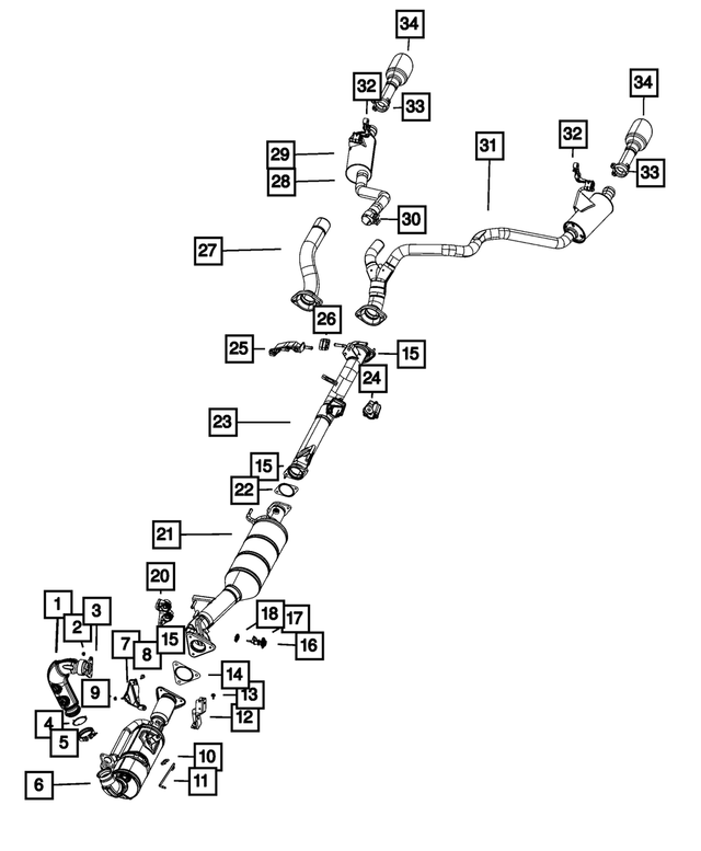 68414941AB - : Catalytic Converter for Mopar Image