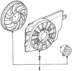 F5ZZ8C607A - Cooling System: Fan Assembly for Ford: Mustang Image
