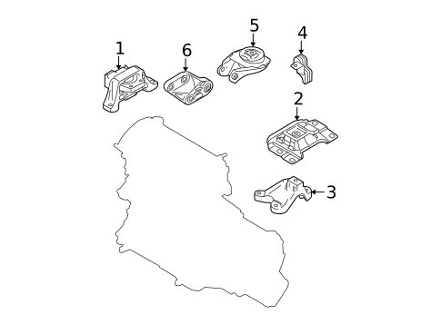 Engine & Trans Mounting for 2008 Mazda 3 #1