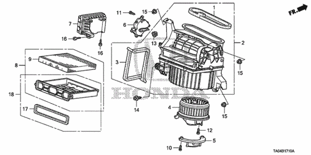 Heater Blower for 2010 Honda Accord #0