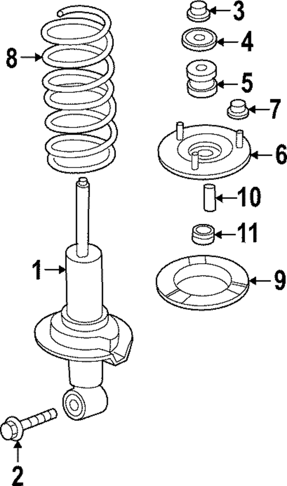 E6110-9BU4B - Strut 2022-2025 Nissan Frontier | Official Nissan