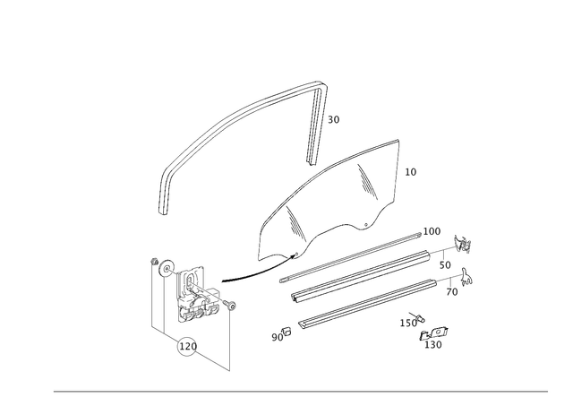 2037200114 - Front Doors: Holder for Mercedes-Benz Image image