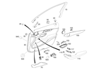 2057270271 - Driver Door: Trim, Window Frame for Mercedes-Benz: C350e, C400, C450 AMG, C63 AMG Image