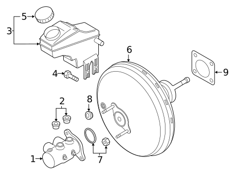 Master Cylinder - Components On Dash Panel for 2018 Jeep Renegade #0