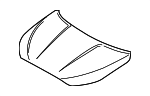 66400J3000 - Body: Hood for Hyundai: Veloster, Veloster N Image