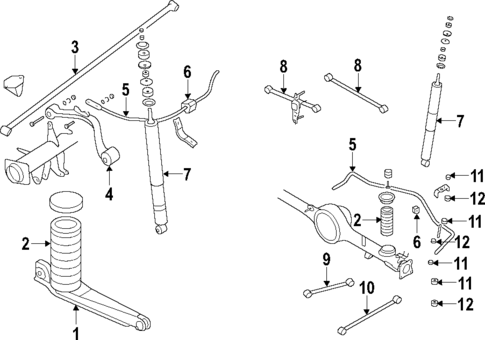 Rear Suspension for 1984 Mazda RX-7 #0