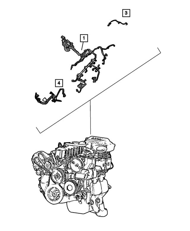56044219AB - : Injector Wiring for Mopar Image