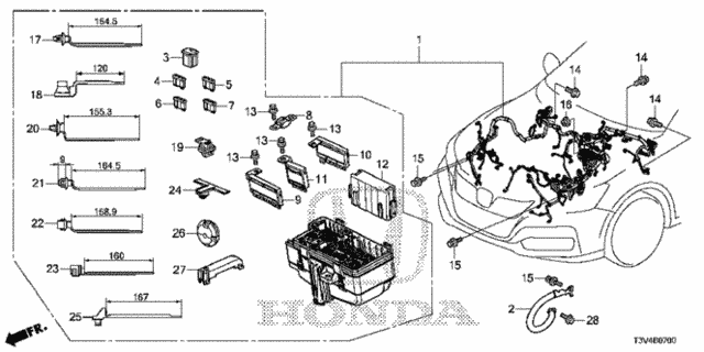 Wire Harness (1) for 2014 Honda Accord #0