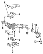 4690013 - Steering: Column Assembly for Chrysler: Town &amp; Country | Dodge: Caravan, Grand Caravan Image
