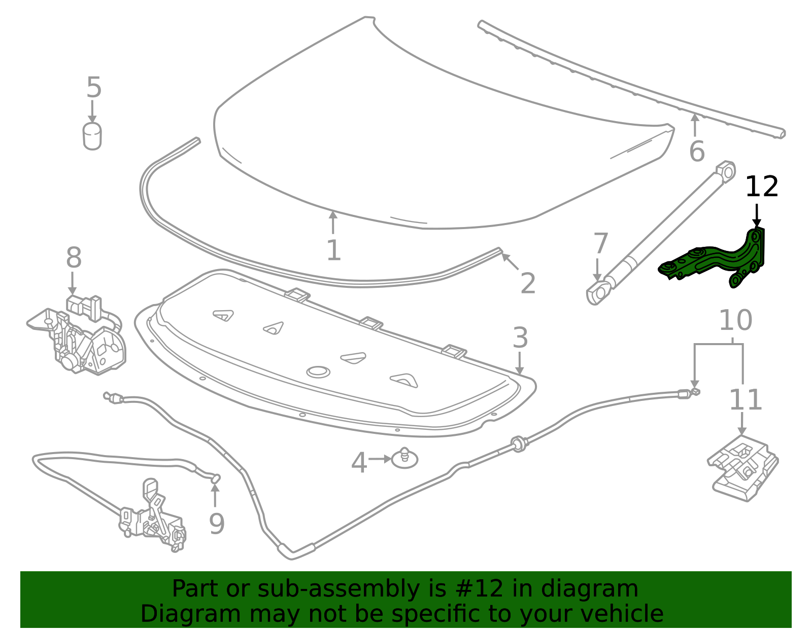 84885866 - High-Quality Hinge for 2024-2026 Chevrolet Traverse ...