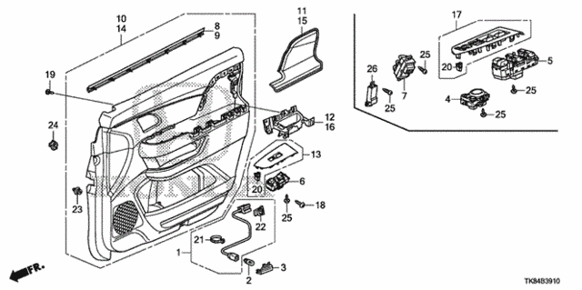 Front Door Lining for 2015 Honda Odyssey #0