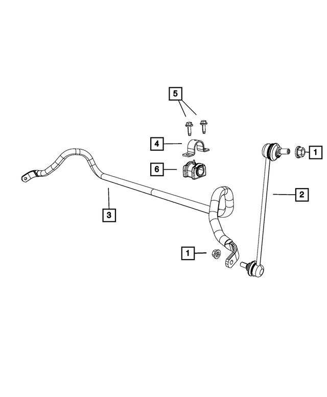 V5174185AC - Front Suspension: Stabilizer Bar Link Kit for Mopar Image image