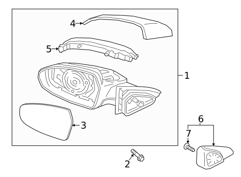 Outside Mirrors for 2023 Kia Forte #0