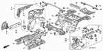 65620S2A300ZZ - Body/Air Conditioning: BRACKET, R. RR. MUFFLER MOUNTING for Honda Image