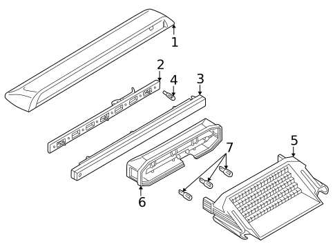 High Mount Lamps for 1997 Volkswagen EuroVan #0