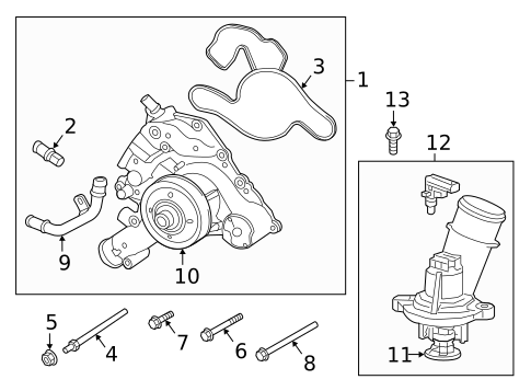 Water Pump for 2021 Ram 2500 #0