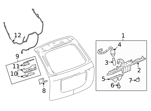 Switches, Solenoids & Actuators for 2007 Pontiac Torrent #1