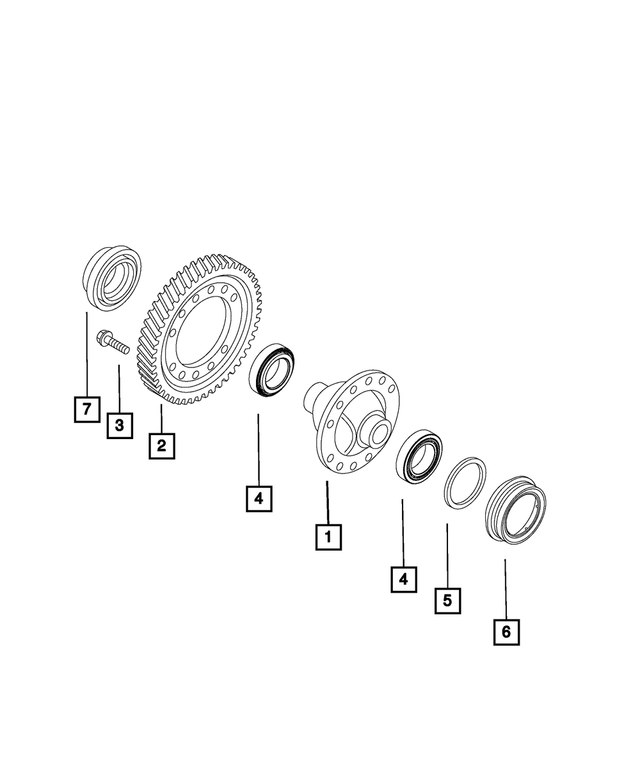 68189870AA - C635; 6-Speed; Manual Transaxle: Transaxle Differential for Chrysler: 200 | Dodge: Avenger, Dart | Fiat: 500L, 500X | Jeep: Compass, Renegade Image
