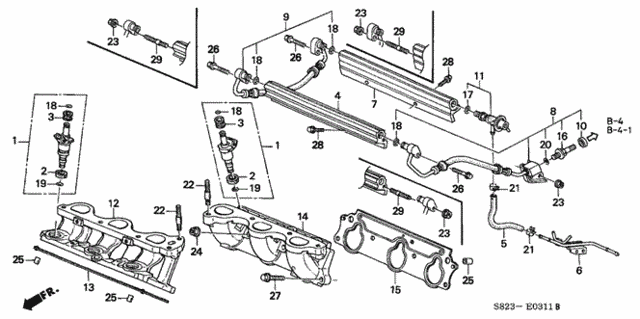 Fuel Injector (2) for 1999 Honda Accord #0