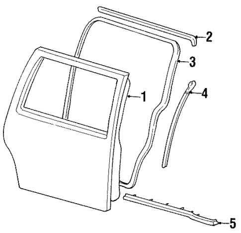 Door & Components for 1999 Ford Windstar #0