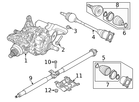 Axle & Differential for 2018 Jeep Renegade #0