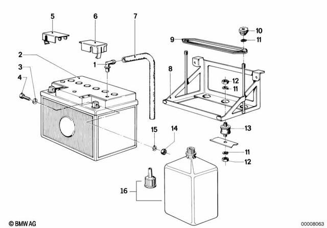 61211233076 - : Battery Hold Down for BMW-Motorrad Image