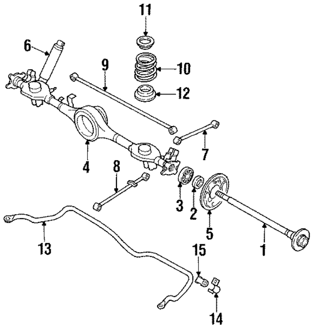 LA0128700B - Suspension: Suspension Shock Absorber for Mazda Image