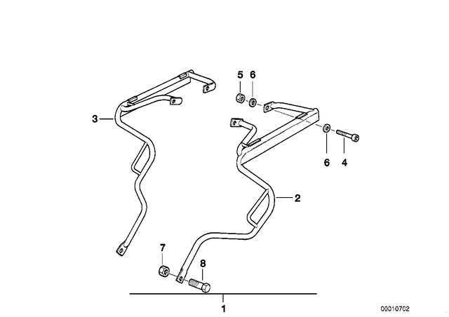 7129901130 - Frame and Mounting Parts: Isa Screw - M6X20-8.8-ZNNIV for BMW-Motorrad Image