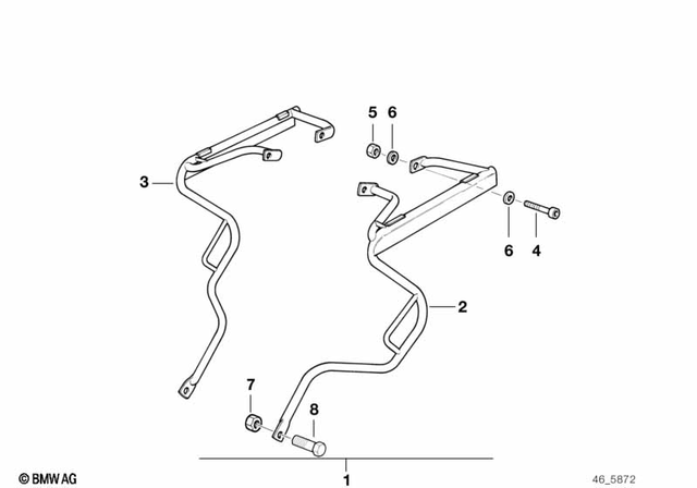 7129901130 - Frame and Mounting Parts: Isa Screw - M6X20-8.8-ZNNIV for BMW-Motorrad Image