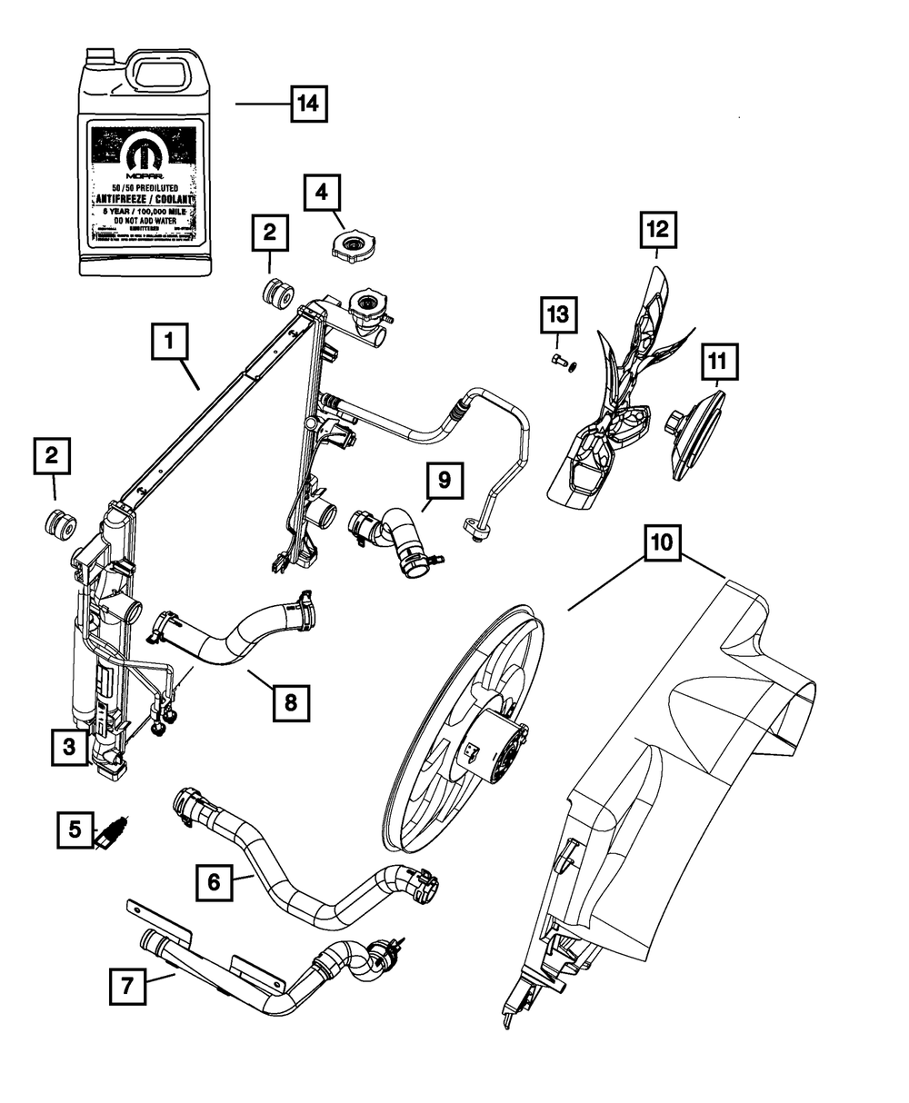 2002-2010 Mopar Fan Drive Viscous Clutch 55038106AA | My Mopar Parts