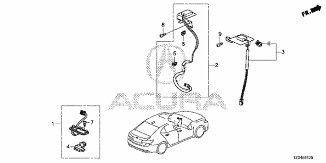 GPS Antenna - Rearview Camera for 2016 Acura TLX #0