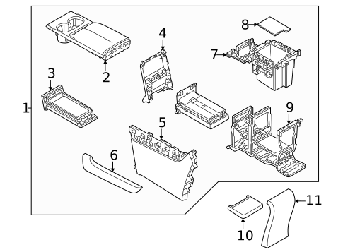 Rear Console for 2024 Mazda CX-90 | OEM Parts Online