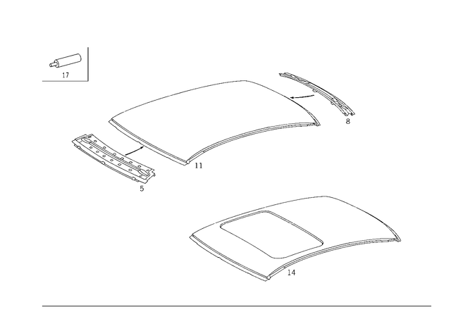 9895110129678 - Roof: Sealing Compound for Mercedes-Benz Image image