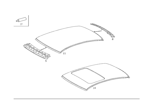 Roof for 2003 Mercedes-Benz CLK430 #0