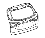 670050E281 - : Lift Gate for Toyota: Highlander Image