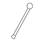 31010J9000 - Fuel System: Fuel Cap Strap for Genesis: G70, G80, G90 | Hyundai: Accent, Azera, Elantra, Elantra GT, Excel, Genesis, Genesis Coupe, Palisade, Santa Fe, Santa Fe Sport, Santa Fe XL, Scoupe, Sonata, Tiburon, Tucson, Veloster, Veloster N, XG300, XG350 Image