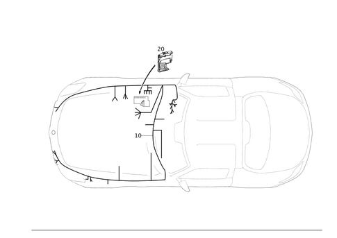 Engine Cable Harness, Body Mounted for 2014 Mercedes-Benz SLS AMG #0