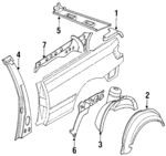 895809603 - Body: Gutter for Audi Image