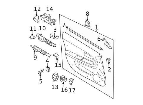 Door for 2007 Subaru Impreza #0