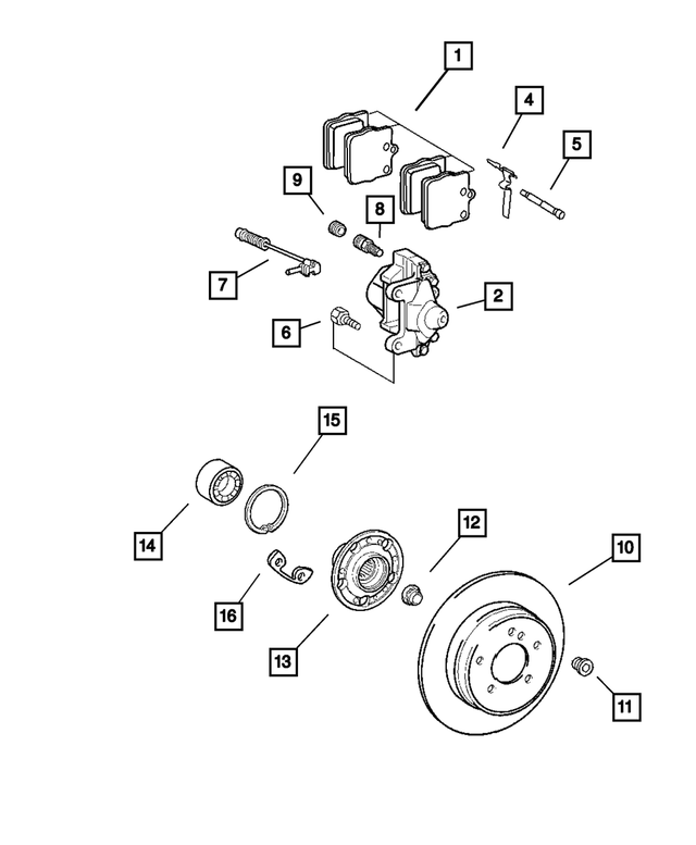 5126303AA - Brakes: Disc Brake Caliper, Left for Mopar Image