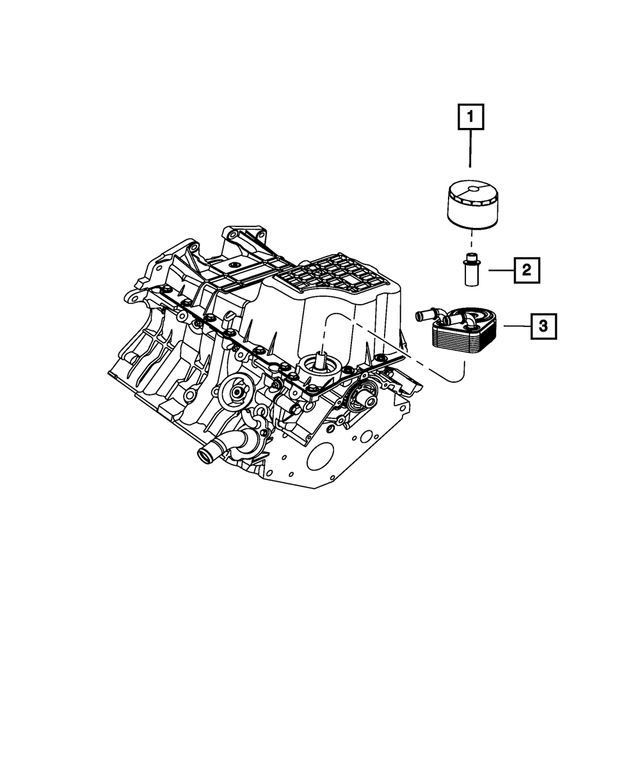 4892283AA - : Engine Oil Cooler Fitting for Mopar Image