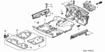 90676S5A003 - Interior/Bumper: CLIP, DASHBOARD INSULATOR for Honda Image