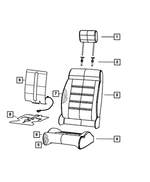 Front Seat Back Cover, Right